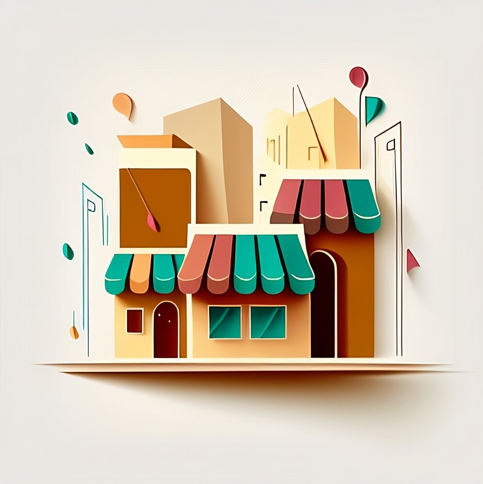 Acquisto regalo illustrazione