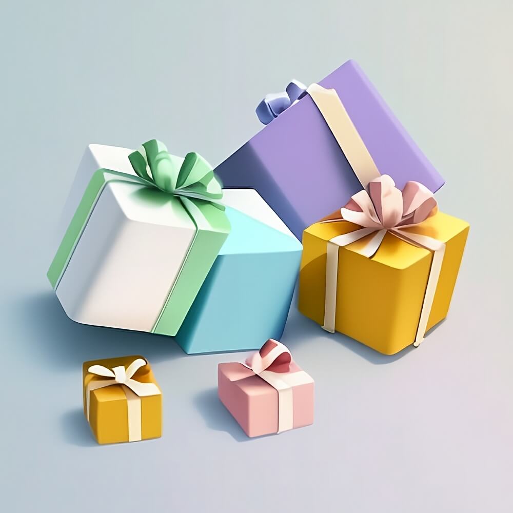 Confezionamento regalo illustrazione